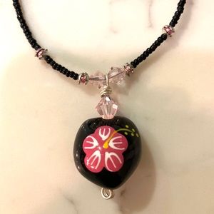 Handmade Beaded necklace with Hawaiian🌺kuikui nut